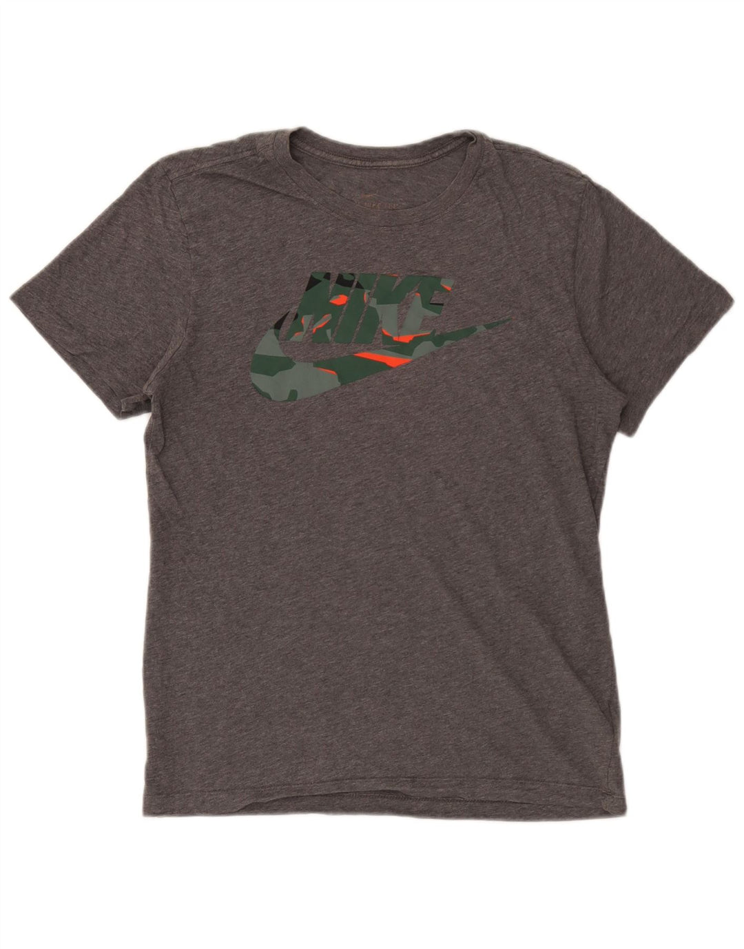 T-shirt grafica Nike Dri Fit da uomo, piccola, in cotone grigio