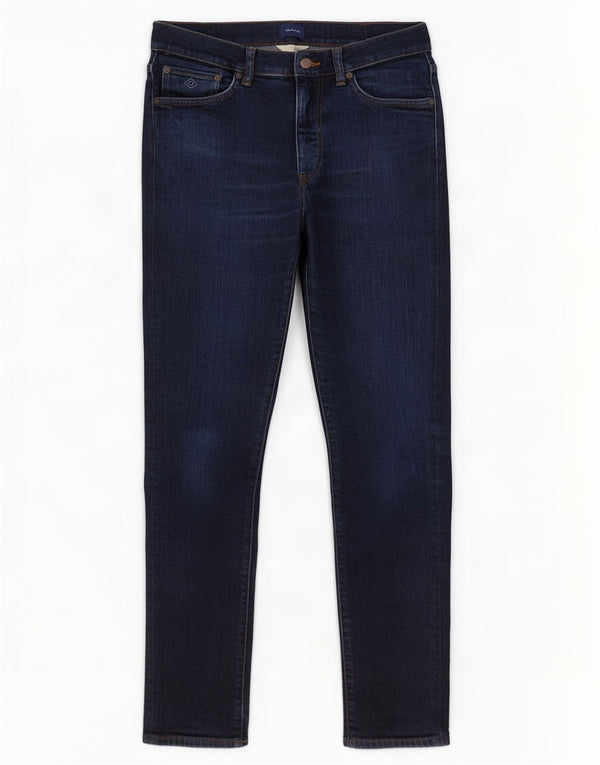 Gant Mens Slim Jeans W32 L32 Navy Blue Cotton