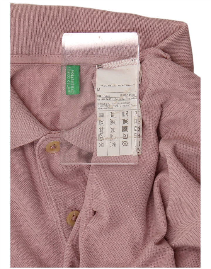 Polo Uomo BENETTON Cotone Rosa Medio