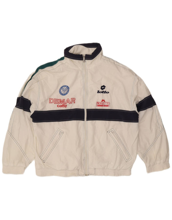 Giacca sportiva da uomo con grafica Lotto XL Poliestere color block bianco