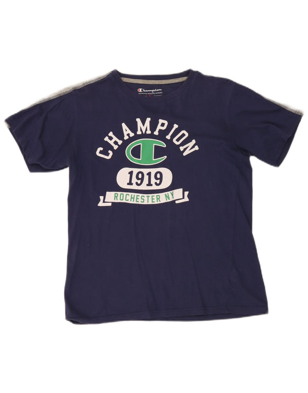 T-shirt grafica Champion da bambino, 13-14 anni, XL, colore blu navy