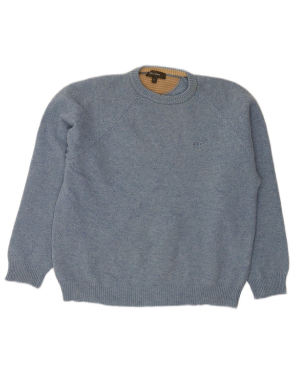 Maglione girocollo da donna vestibilità regolare Henry Cottons UK 14 grande blu
