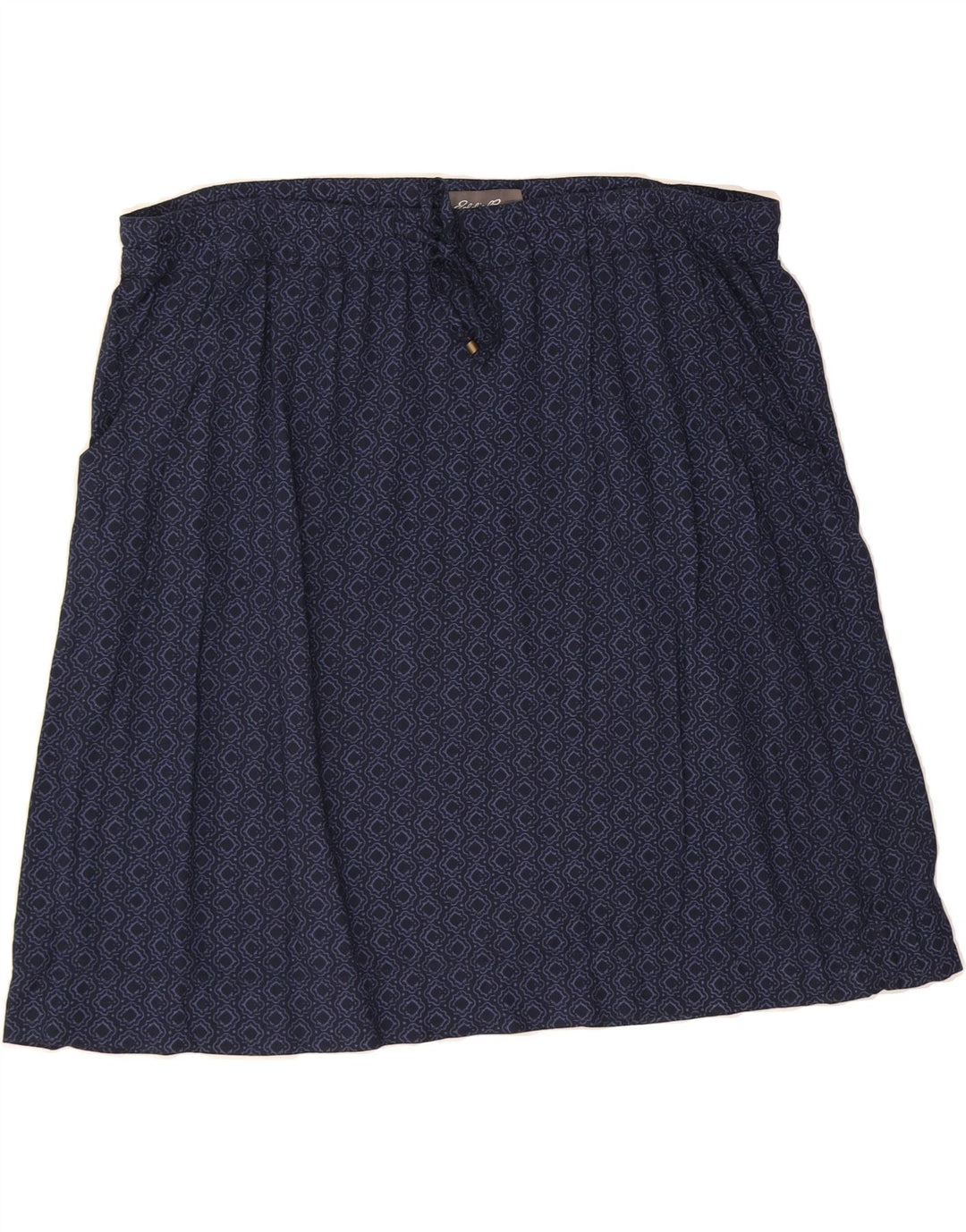 EDDIE BAUER Womens A-Line Skirt XL W38 Navy Blue Argyle/Diamond Vintage Eddie Bauer and Second-Hand Eddie Bauer from Messina Hembry 