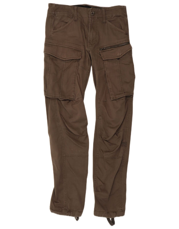 Pantaloni cargo dritti da uomo G-Star W28 L32 cotone kaki