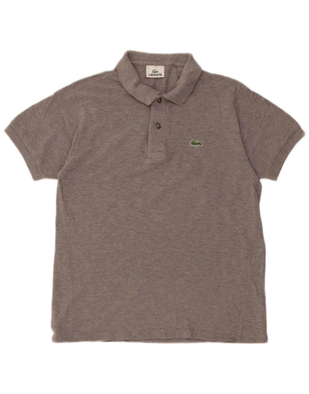 Polo da uomo Lacoste taglia 3 piccola in cotone grigio