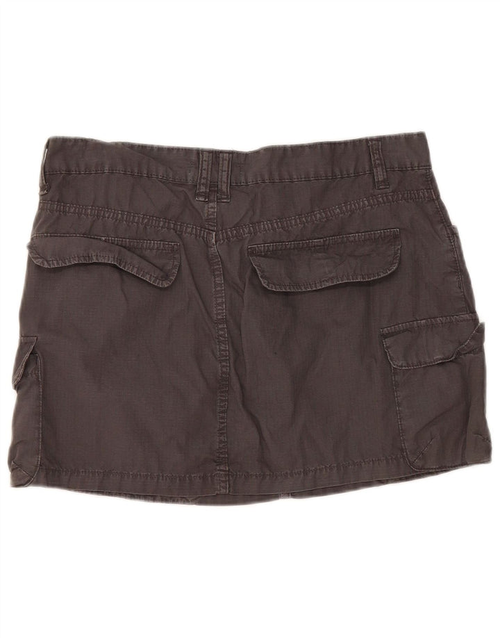 Gonna mini cargo da donna Zara grande W30 in cotone grigio