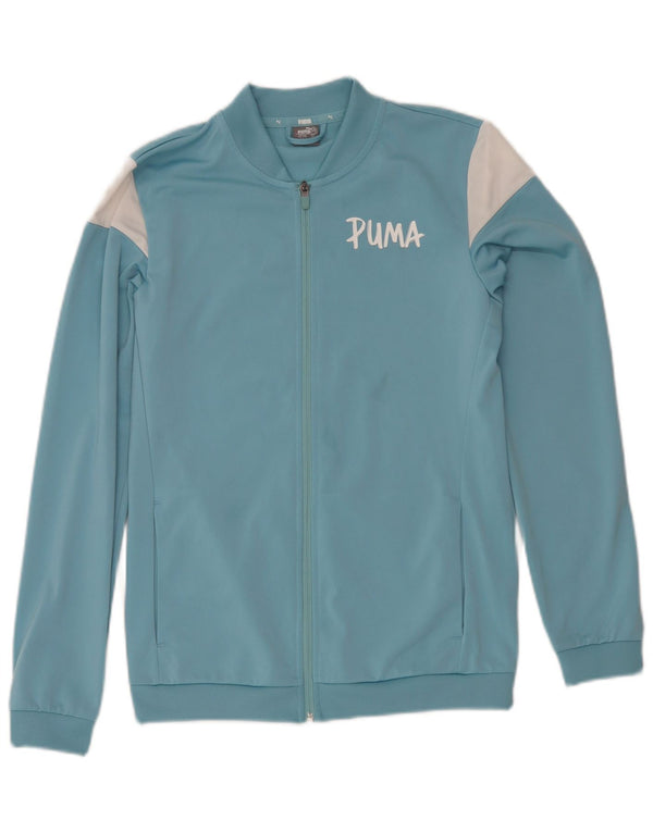 Giacca da ginnastica grafica da ragazzo Puma 15-16 anni Blu Colourblock