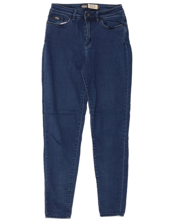 Jeans skinny Sophia da donna SUPERDRY W28 L30 cotone blu