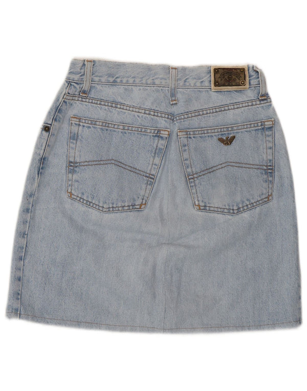 Gonna in denim da donna Armani W26 piccola blu