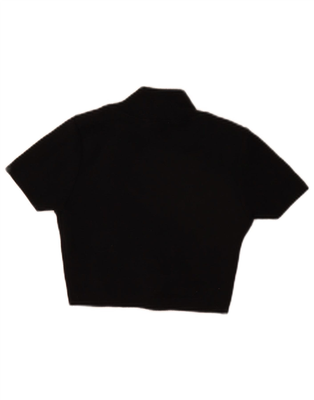Top corto da donna Zara in camicetta UK 8 piccolo poliestere nero