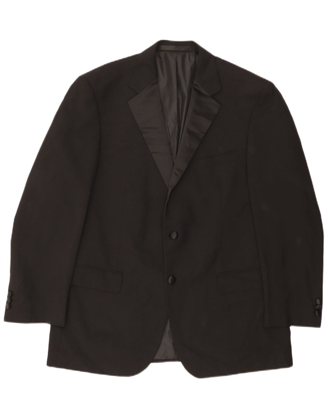 Giacca blazer a 2 bottoni da uomo Marks & Spencer UK 38 poliestere nero medio