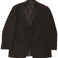 Giacca blazer a 2 bottoni da uomo Marks & Spencer UK 38 poliestere nero medio