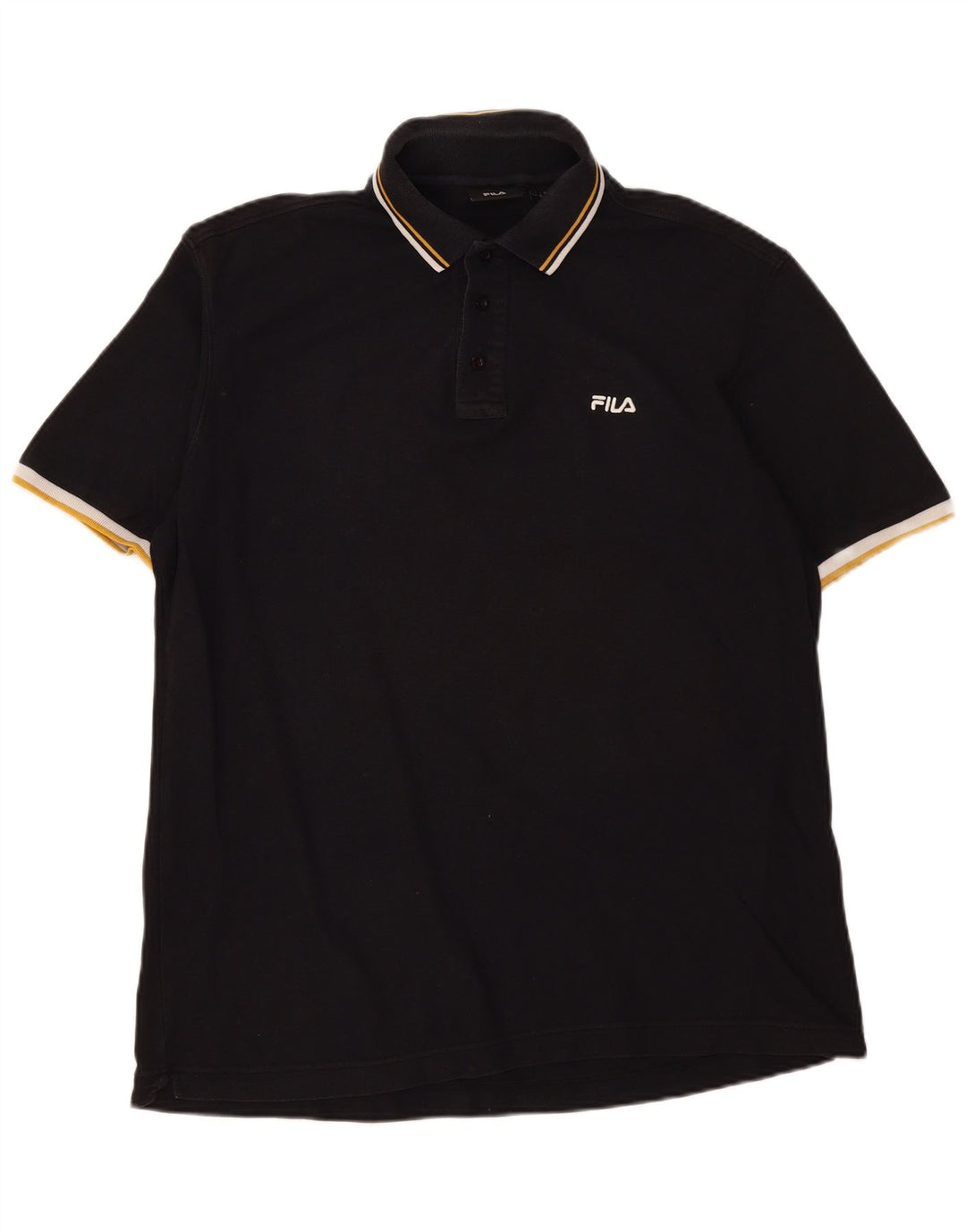 Polo da uomo Fila XL in cotone nero
