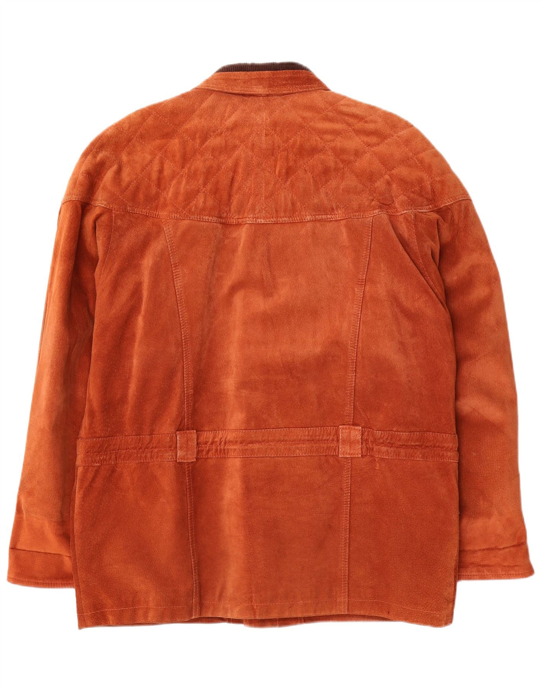 Giacca in pelle scamosciata vintage da uomo IT 48 in pelle scamosciata marrone medio