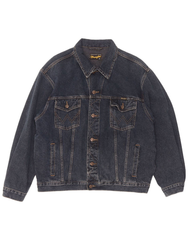 Giacca di jeans da uomo Wrangler UK 42 XL cotone blu