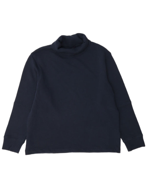 Felpa da donna Marks & Spencer con collo alto, maglione, UK 12, medio, blu navy