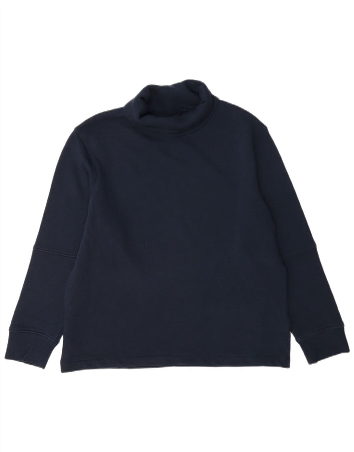 Felpa da donna Marks & Spencer con collo alto, maglione, UK 12, medio, blu navy