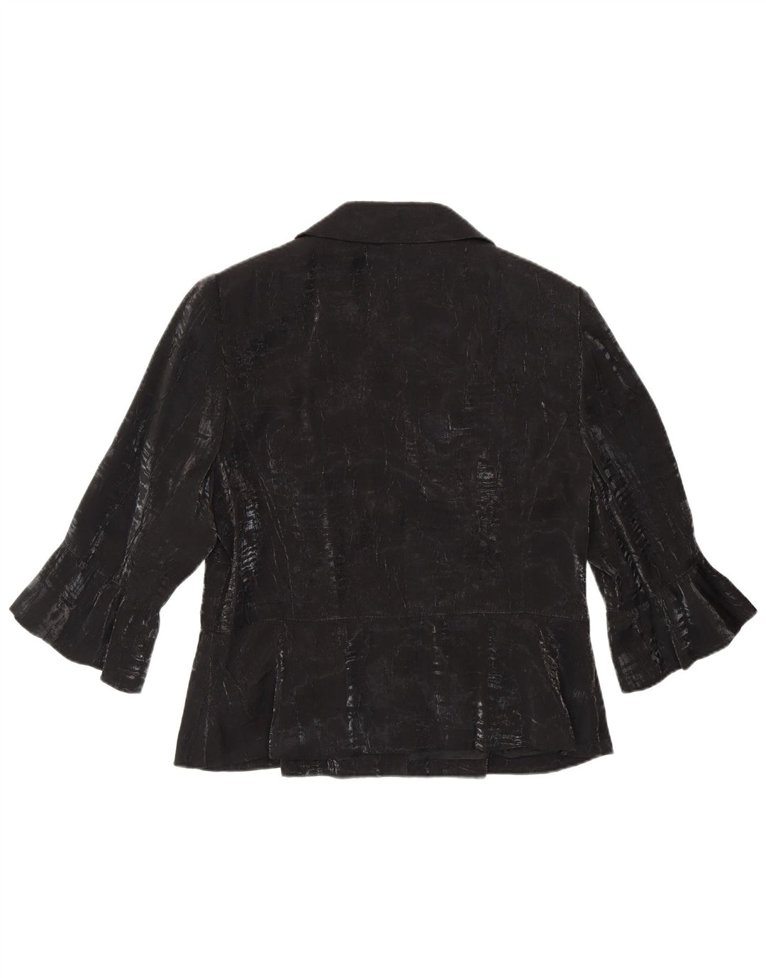 Giacca blazer da donna a 2 bottoni con maniche a 3/4 TUZZI UK 18 XL viscosa nera