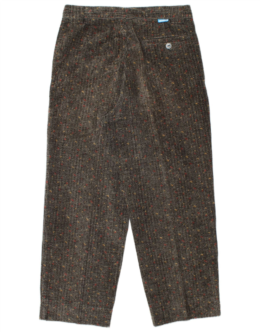 Pantaloni da donna in velluto a coste a vita alta CARRERA IT 50 Large W34 L27 Grigio