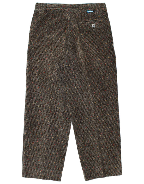 Pantaloni da donna in velluto a coste a vita alta CARRERA IT 50 Large W34 L27 Grigio