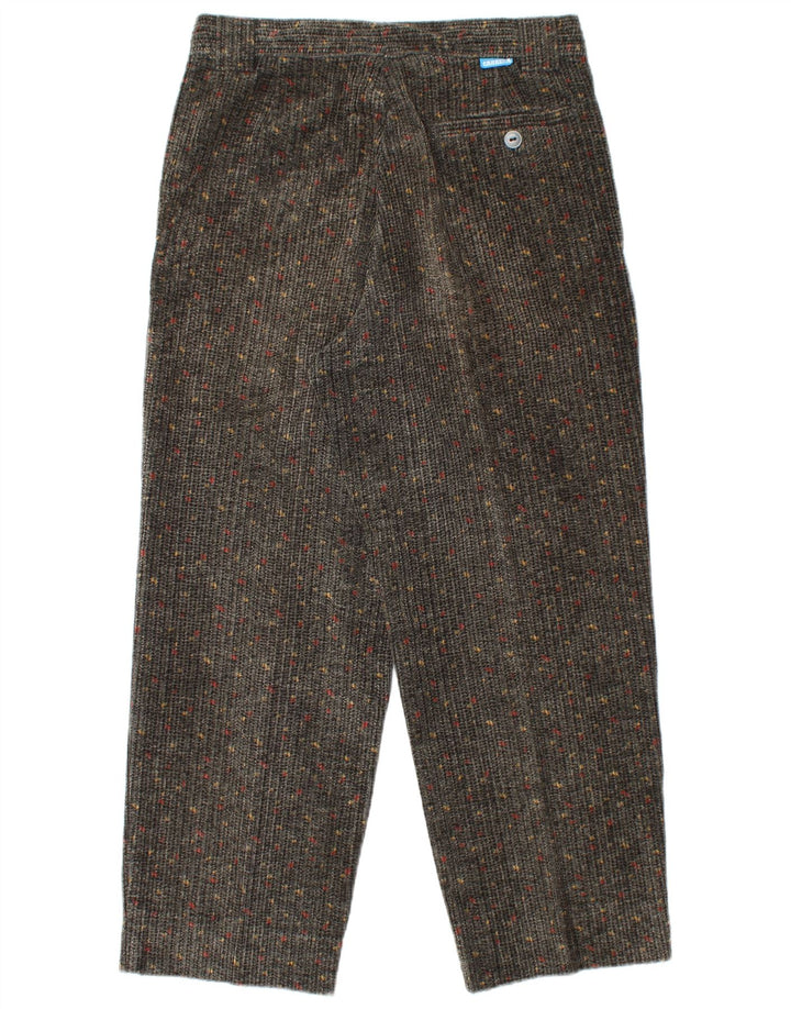 Pantaloni da donna in velluto a coste a vita alta CARRERA IT 50 Large W34 L27 Grigio