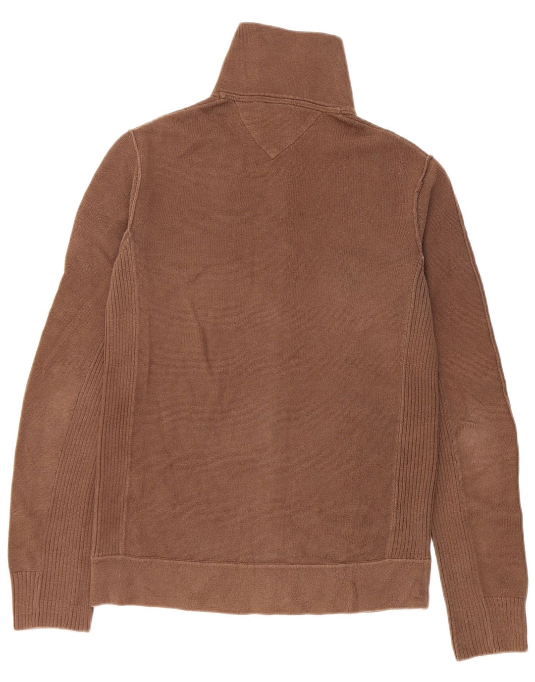 Maglione cardigan da uomo Tommy Hilfiger in cotone marrone medio