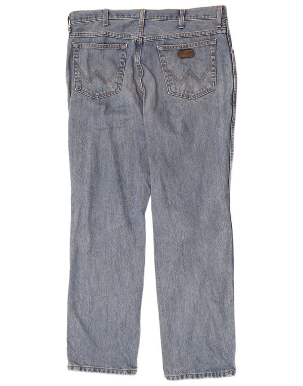 Jeans dritti da uomo Wrangler Texas W38 L32 cotone blu