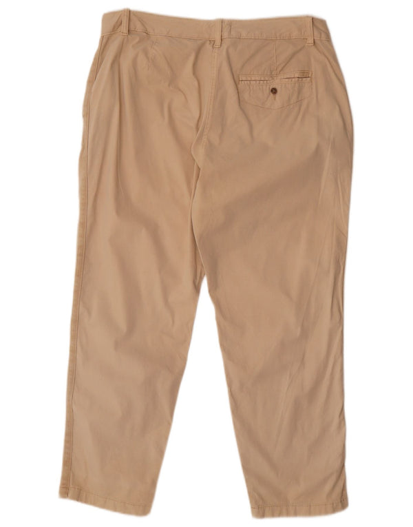 Pantaloni corti affusolati da donna Marks & Spencer UK 16 Large W34 L26 Beige