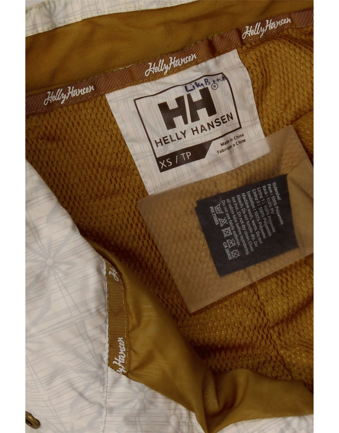Pantaloni da sci da donna Helly Hansen UK 6 XS Bianco floreale in poliammide