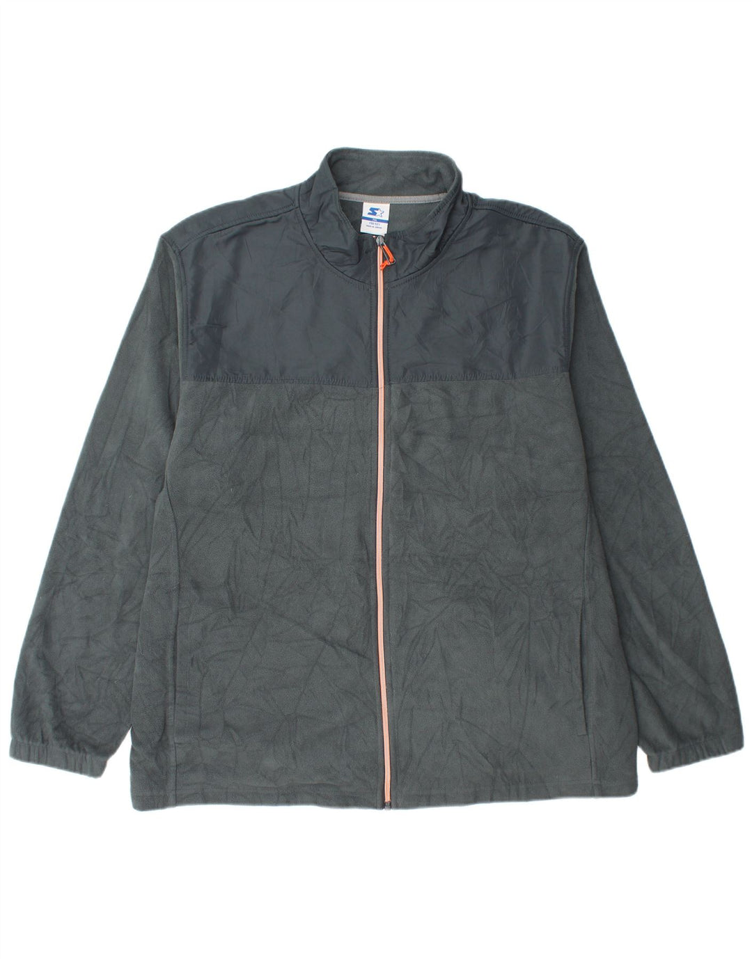 Giacca in pile da uomo Starter UK 44 2XL Poliestere grigio