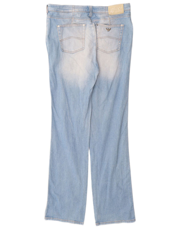 Jeans dritti da donna Armani W33 L34 cotone blu