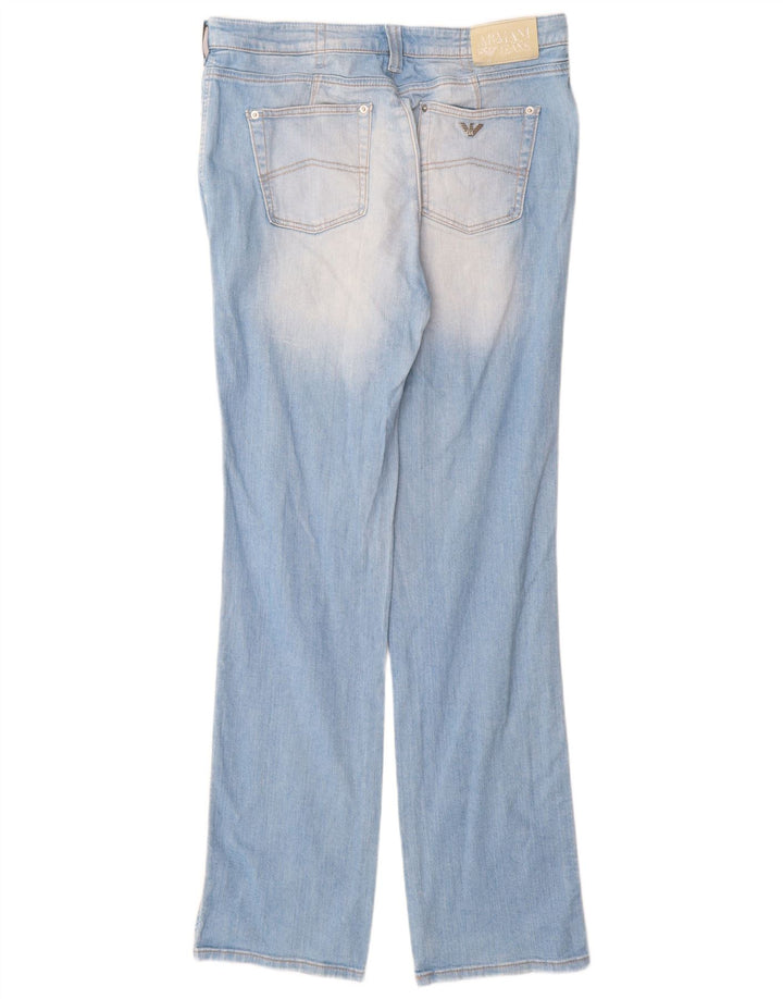 Jeans dritti da donna Armani W33 L34 cotone blu