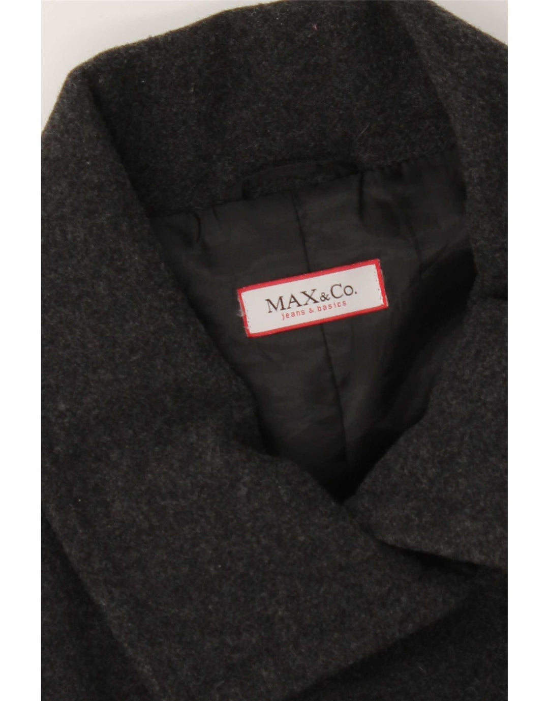 Giacca blazer a 4 bottoni da donna Max & Co. UK 14 Grigio medio chiazzato