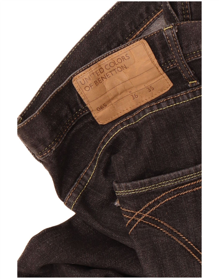 Jeans slim da uomo Benetton W36 L31 neri