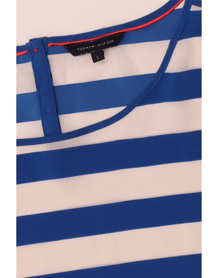 Camicetta da donna Tommy Hilfiger Top UK 16 Large Blue Striped