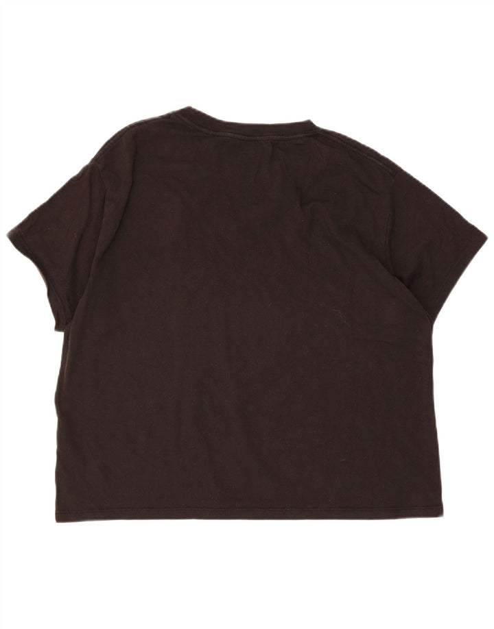 LEVI'S Womens Oversized Graphic T-Shirt Top UK 10 Small Black
