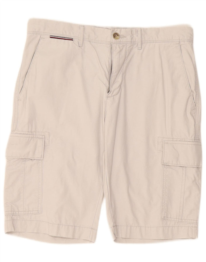 TOMMY HILFIGER Pantaloncini cargo da uomo W31 Cotone grigio medio
