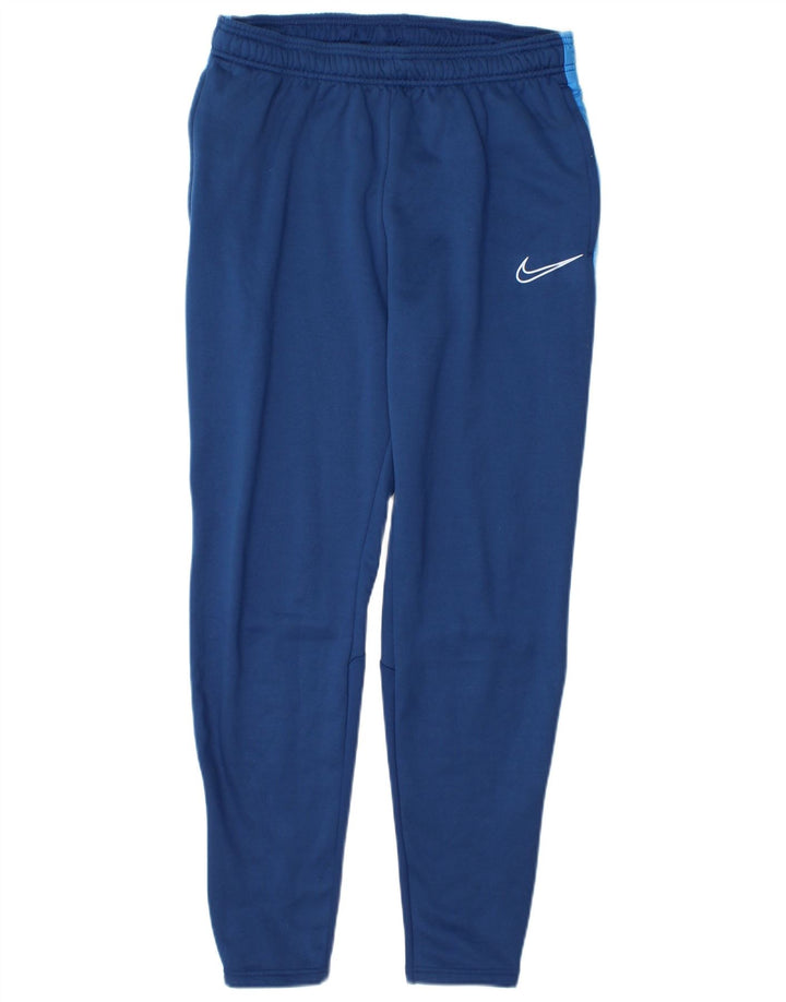 Pantaloni da tuta Nike Dri Fit da uomo in poliestere color block blu medio