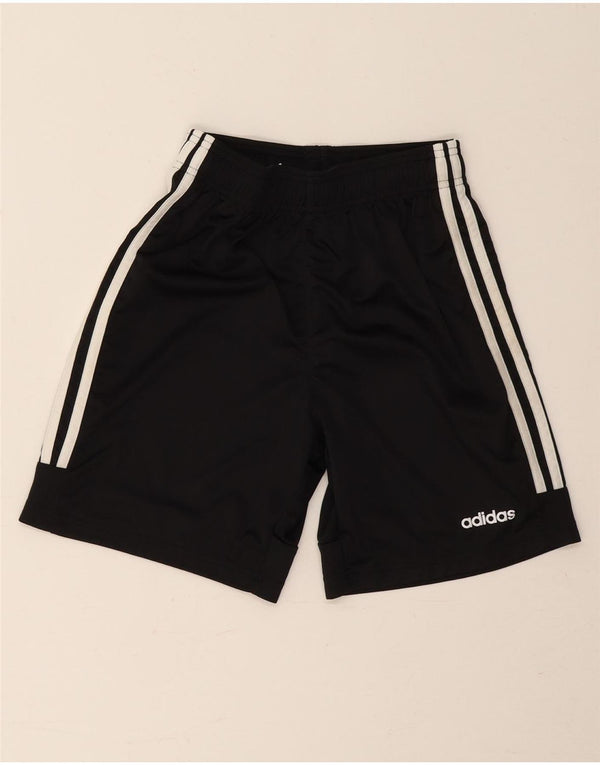 Pantaloncini sportivi Adidas Climalite da ragazzo 13-14 anni in poliestere nero