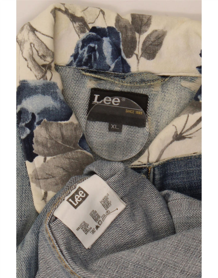 Giacca in denim da uomo Lee UK 42 XL cotone blu