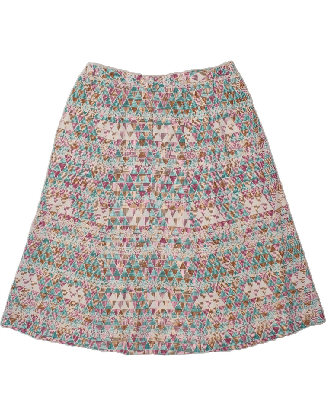 VINTAGE Womens A-Line Skirt W36 XL Multicoloured Geometric Vintage Vintage and Second-Hand Vintage from Messina Hembry 
