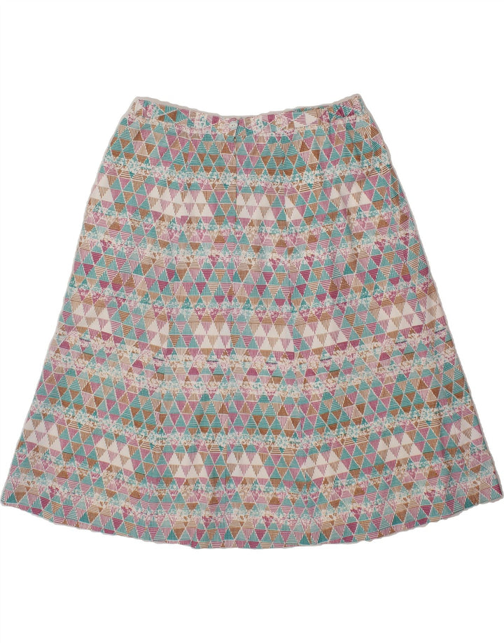 VINTAGE Womens A-Line Skirt W36 XL Multicoloured Geometric Vintage Vintage and Second-Hand Vintage from Messina Hembry 