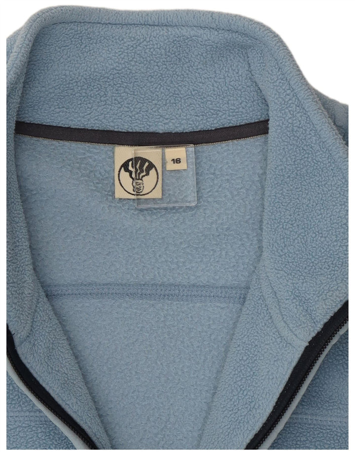 Giacca in pile da donna Fat Face UK 16 Large Blu Poliestere
