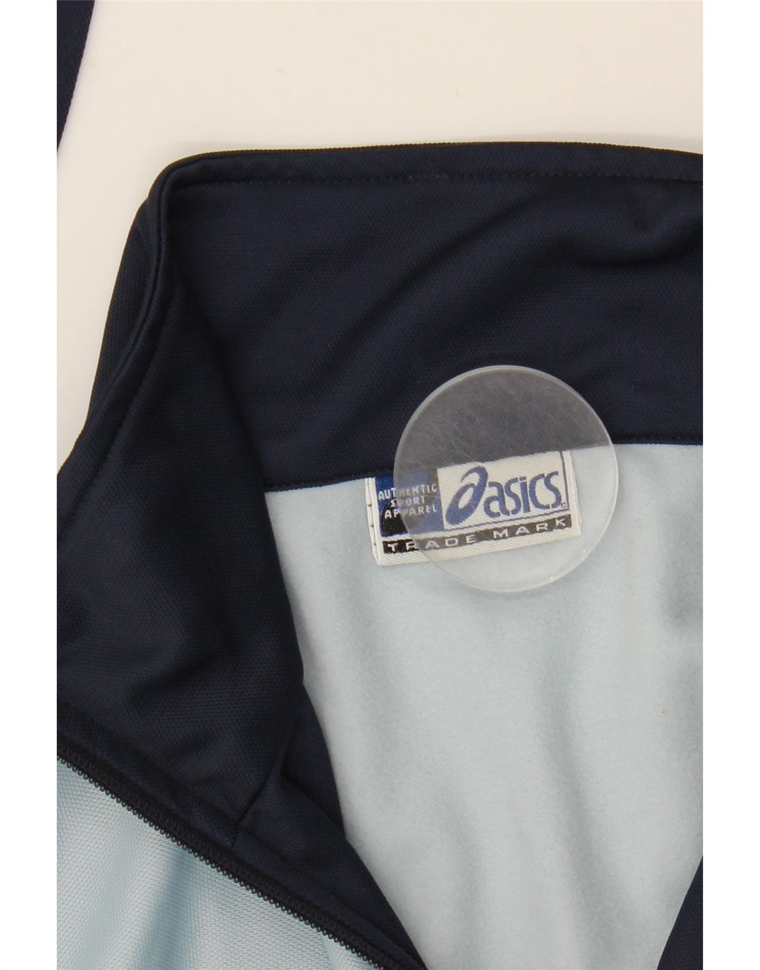 Giacca da ginnastica da uomo Asics, grande, in poliestere color block blu