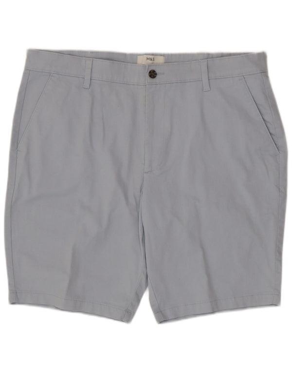 Pantaloncini chino da uomo Marks & Spencer W38 XL cotone blu