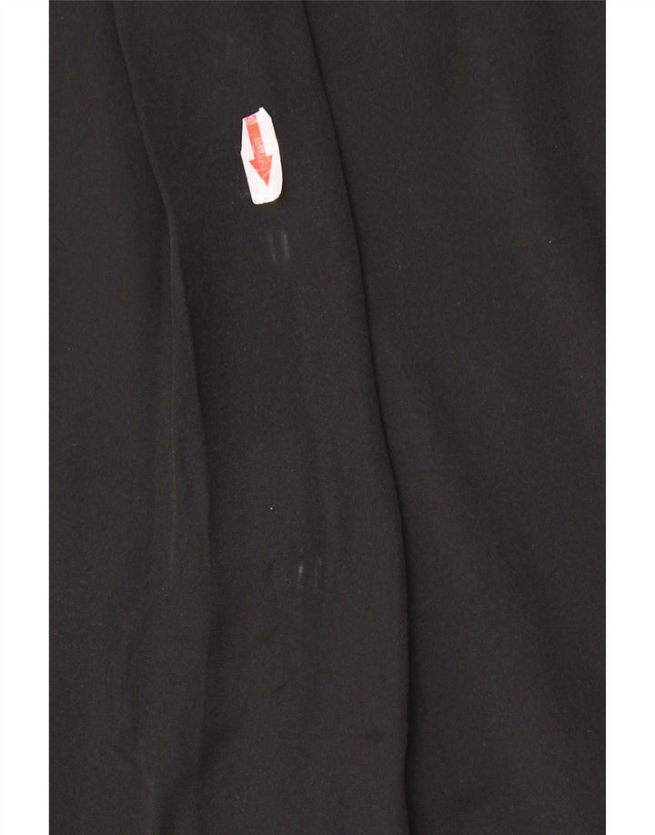 Camicetta camicia oversize da donna Zara UK 10 piccola poliestere nero