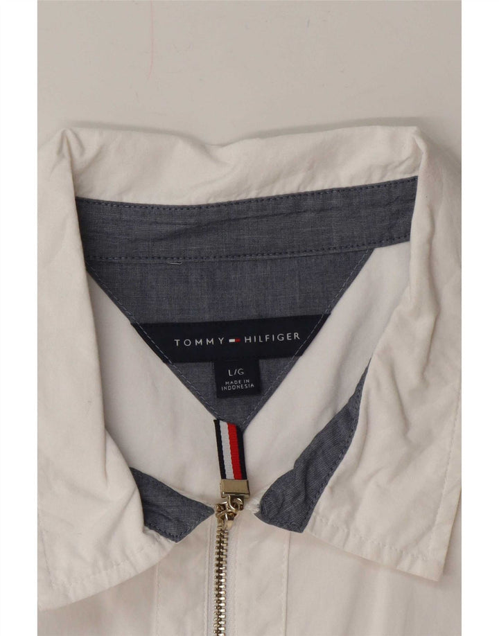 Maglietta pullover da donna Tommy Hilfiger UK 16 grande bianca