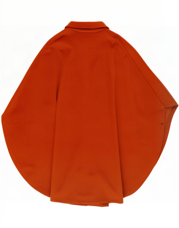 Cappotto vintage da donna a mantella, taglia unica, arancione
