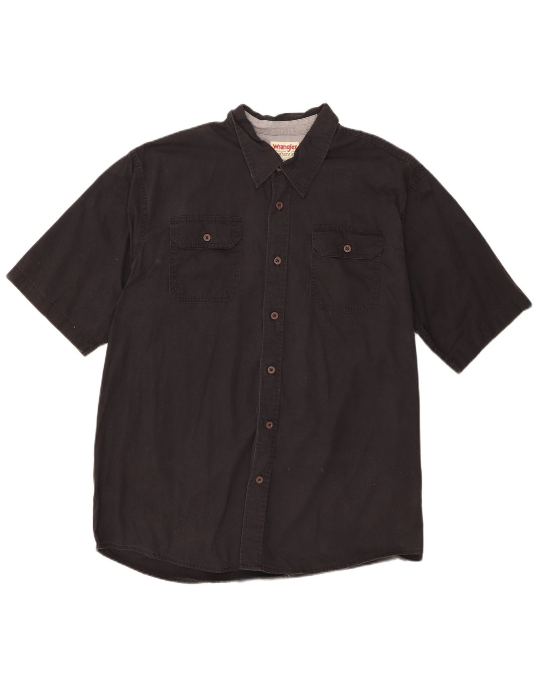 Camicia a maniche corte da uomo Wrangler XL in cotone nero