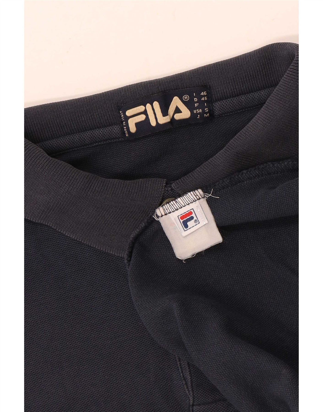 Polo Uomo Fila IT 46 Small Blu Navy Cotone